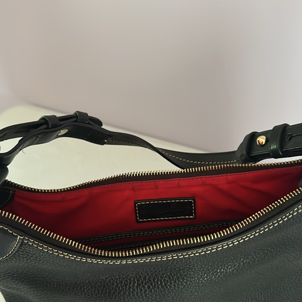 Dooney & Bourke Black Pebbled Leather Hobo Bag - Picture 10 of 16